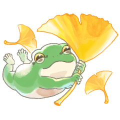 Japanese tree frog Sticker 14
