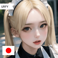 JP blonde maid girlfriend URFY