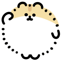 Fluffy hamster anime Sticker