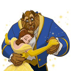 Beauty And The Beast Animated Movie Line Stickers Line Store Beauty And The Beast Animated Movie Line Stickers Line Store