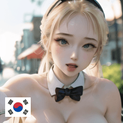 KR sexy bunny girlfriend