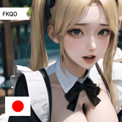 JP sexy blonde maid FKQO