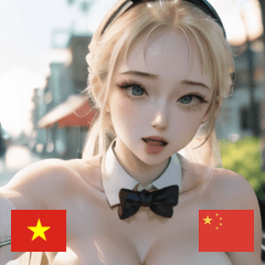 VN CN sexy bunny girlfriend