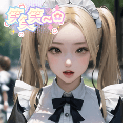 Blonde maid outfit girlfriend  JP