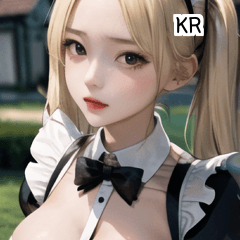 KR Sexy pigtail maid  A