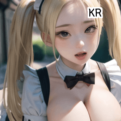 KR sexy beautiful maid  A