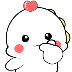 White Dino 2: Animated Stickers