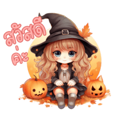Halloween super cute girl