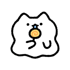 cute catghost move Sticker