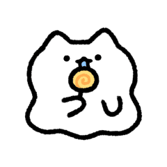 cute catghost move Sticker