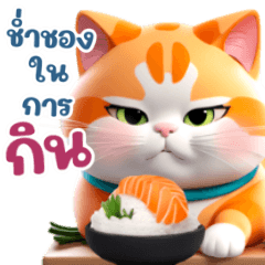 Sushi Cute Fat Cat