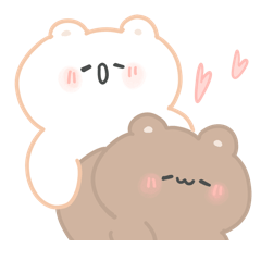 Emoji Bear 5: lovely couple