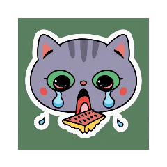 Sad Crying Cat
