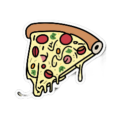 pizza party stickers