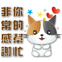 Cute Calico cat-common phrases*.*