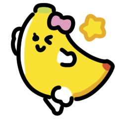 banana girl anime Sticker