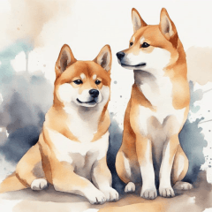 Variety of Dogs (Watercolor Style)