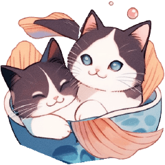 夢幻雙魚座貓貓，天真浪漫喜歡幻想超級可愛