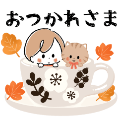 秋×ハロウィン♡miniガール＆ちびネコ