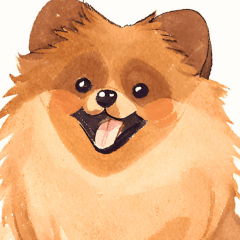 Adorable Pomeranian Sticker