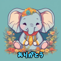 Adorable elephant Expressions2