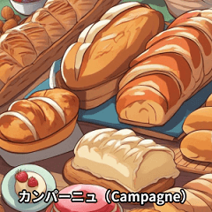 Many types of bread