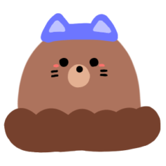 A cheerful mole