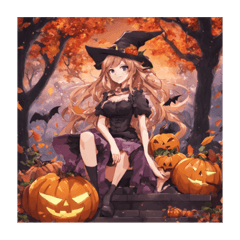 halloween witch!!cute girl