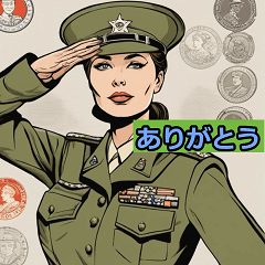 Blonde Military Beauty Stickers