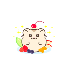 A cute pudding hamster ! - Japanese -