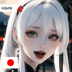 JP white vampire girl HQMW