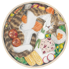 ほっこり猫と食べ物8