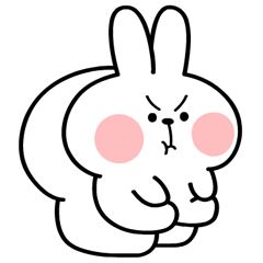 Popup Spoiled Rabbit – LINE stickers | LINE STORE