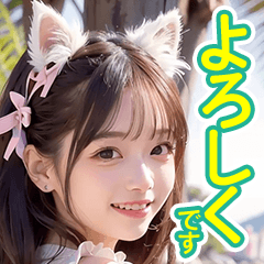 Otakoi Stamps - Cat Ear Girls Edition