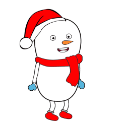 Snowman Reaction Sticker