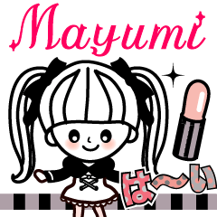 The lovely girl stickers Mayumi