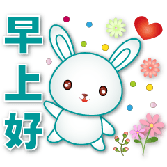 Cute White Rabbit - Practical Phrases