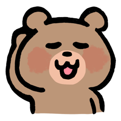 A cute bear sticker 2