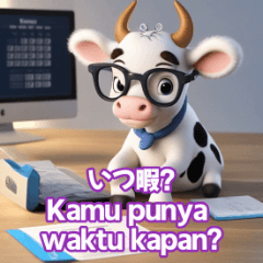 インドネシア語を話す牛