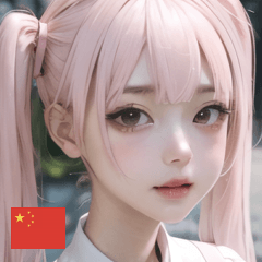 CN girl with pink pigtails