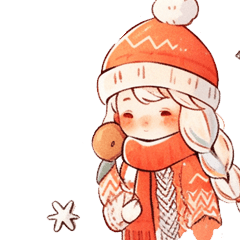 Yukiko in winter.