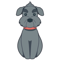 schnauzer Moco sticker