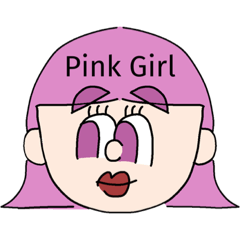 Pink Girl Japanese words