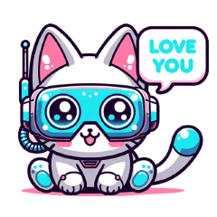 Cyberpunk Cute Cat Stickers