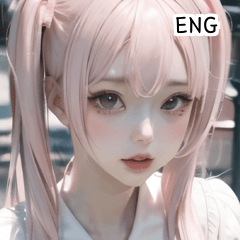 ENG pink dress girl  A