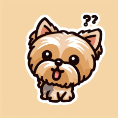 The greeting of the Yorkshire terrier
