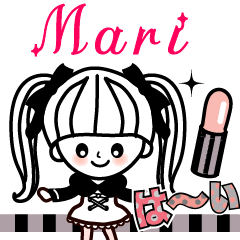 The lovely girl stickers Mari