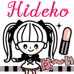 The lovely girl stickers Hideko