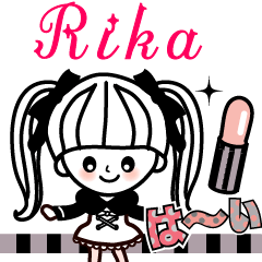 The lovely girl stickers Rika