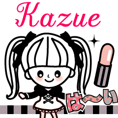 The lovely girl stickers Kazue